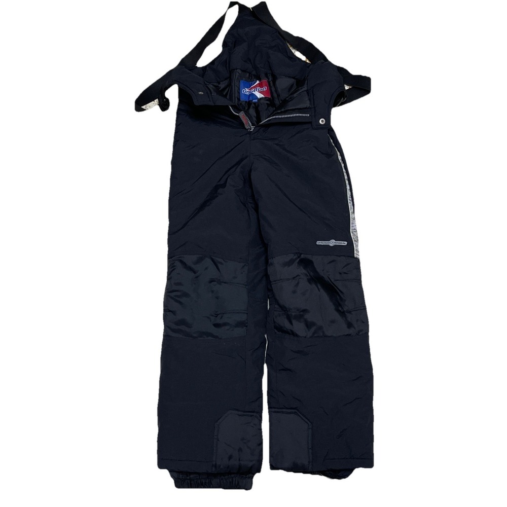 Ungava Youth Medium Black Insulated Snow Bib Overalls Ski‎ Zip Winter